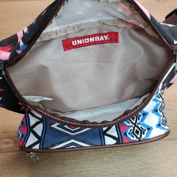 Unionbay Fanny Pack UNICORN Black Pink Rainbow Union Bay Fannie Bag Zip Adjustab - Picture 2 of 13